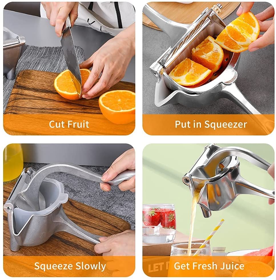 Stainless Steel Lemon & Orange Juicer β Manual Handheld Citrus Fruit Squeezer for Fresh Juice ππ