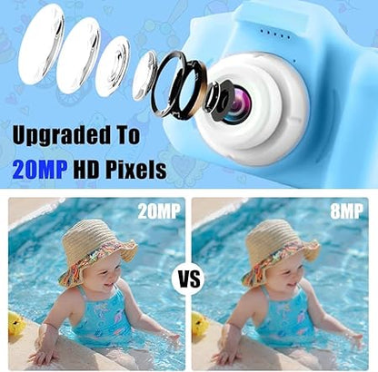 Children Mini Digital Camera – Kids Photo & Video Camera Toy with Games | Portable HD Camera for Boys & Girls (Random Colors)