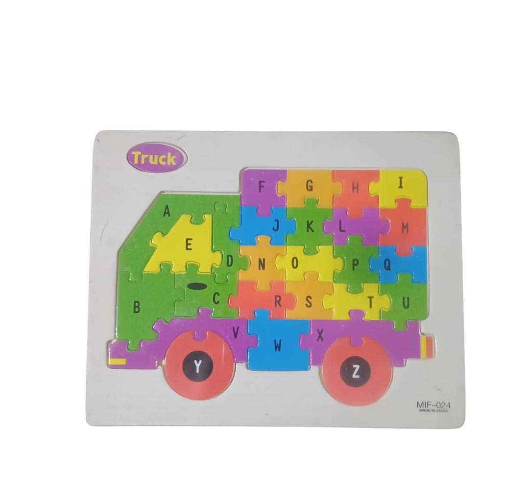 Wooden Alphabet Puzzle Board – A-Z English Letters Educational Learning Toy for Kids | Early Literacy & Cognitive Development