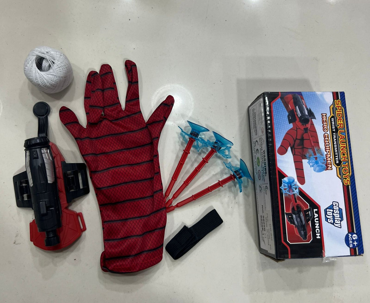 Spiderman Web Dart Shooter – Kids Spider Launcher Toy with Optional Gloves | Superhero Role Play Toy