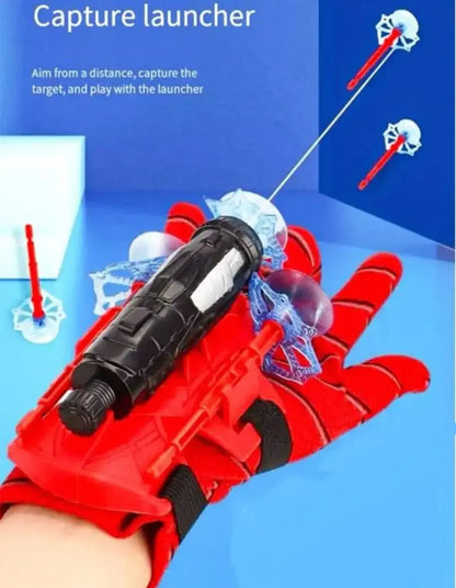 Spiderman Web Dart Shooter – Kids Spider Launcher Toy with Optional Gloves | Superhero Role Play Toy