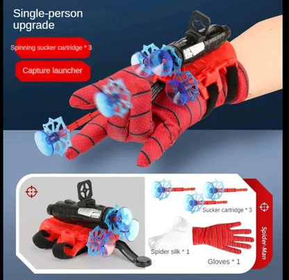 Spiderman Web Dart Shooter – Kids Spider Launcher Toy with Optional Gloves | Superhero Role Play Toy