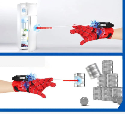 Spiderman Web Dart Shooter – Kids Spider Launcher Toy with Optional Gloves | Superhero Role Play Toy