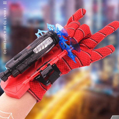 Spiderman Web Dart Shooter – Kids Spider Launcher Toy with Optional Gloves | Superhero Role Play Toy