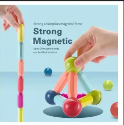 Magnetic Building Blocks Toy Set – 36PCS Magnet Balls & Rods STEM Educational Learning Toys for Kids Age 3+
