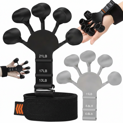 Silicone Gripster Hand Grip Strengthener – Finger Stretcher & Grip Trainer for Gym, Fitness & Hand Exercise