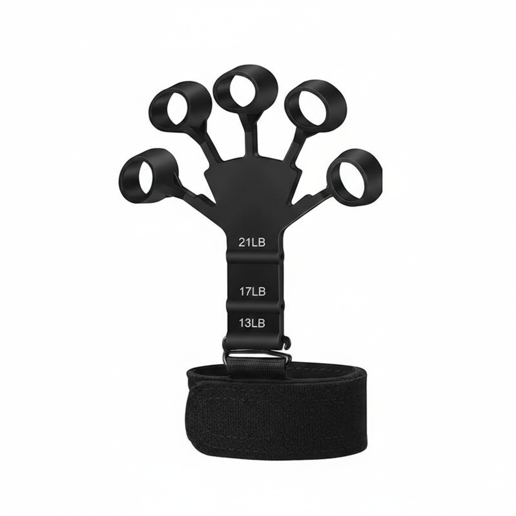 Silicone Gripster Hand Grip Strengthener – Finger Stretcher & Grip Trainer for Gym, Fitness & Hand Exercise