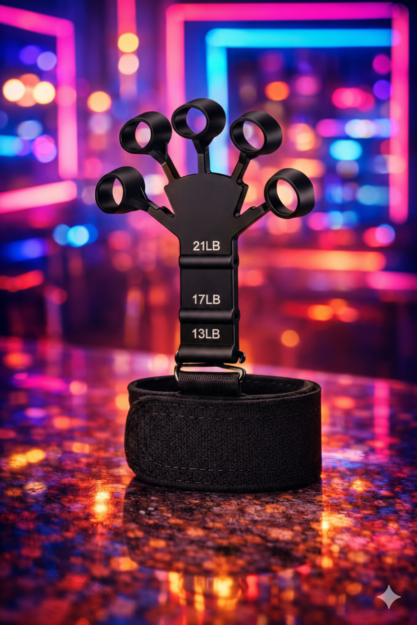 Silicone Gripster Hand Grip Strengthener – Finger Stretcher & Grip Trainer for Gym, Fitness & Hand Exercise