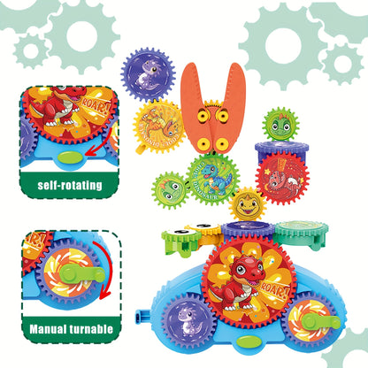 Gears Building Blocks Toy – Creative Puzzle Construction Set for Kids 3+ | STEM Learning Toy for Boys & Girls