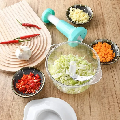 1.5L Push Chopper – Hand Press Manual Food & Vegetable Chopper for Multipurpose Kitchen Use 🥗🔪