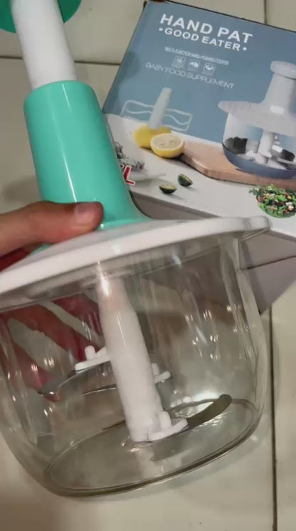 1.5L Push Chopper – Hand Press Manual Food & Vegetable Chopper for Multipurpose Kitchen Use 🥗🔪